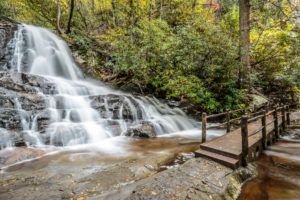 laurel falls in the great smoky mountains